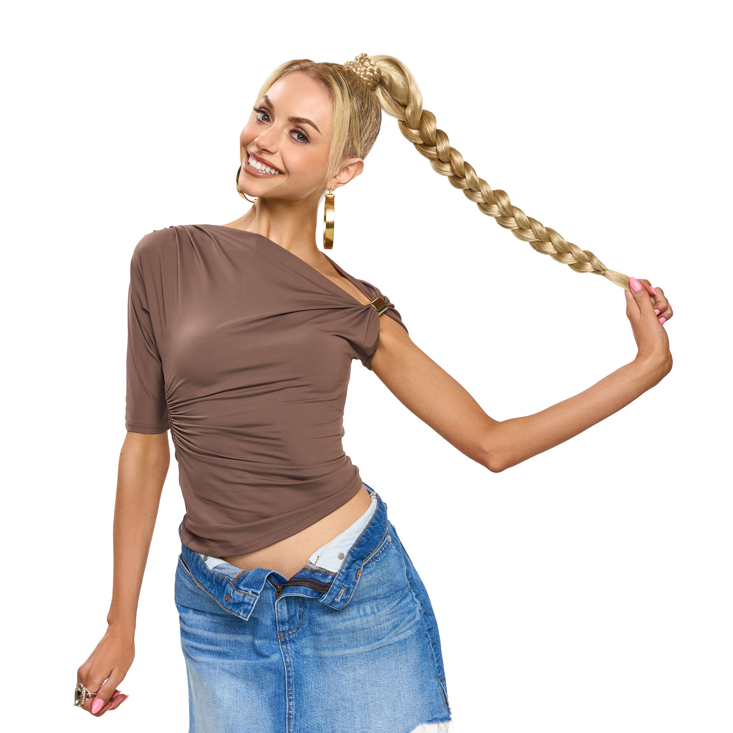 #24/613 Honey Blonde | Non-Toxic Synthetic Braided Ponytail (Limited Edition)