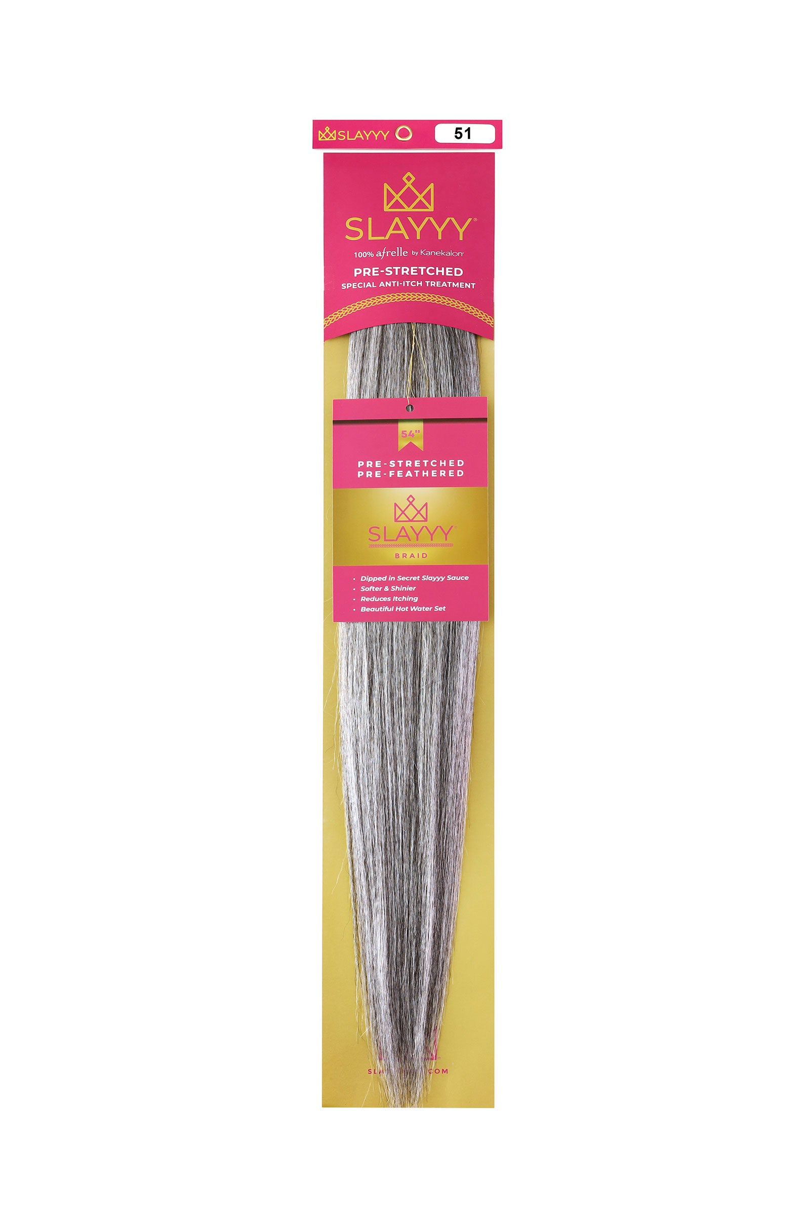 #51 Platinum (Silver) | Non-Toxic Synthetic Braiding Hair