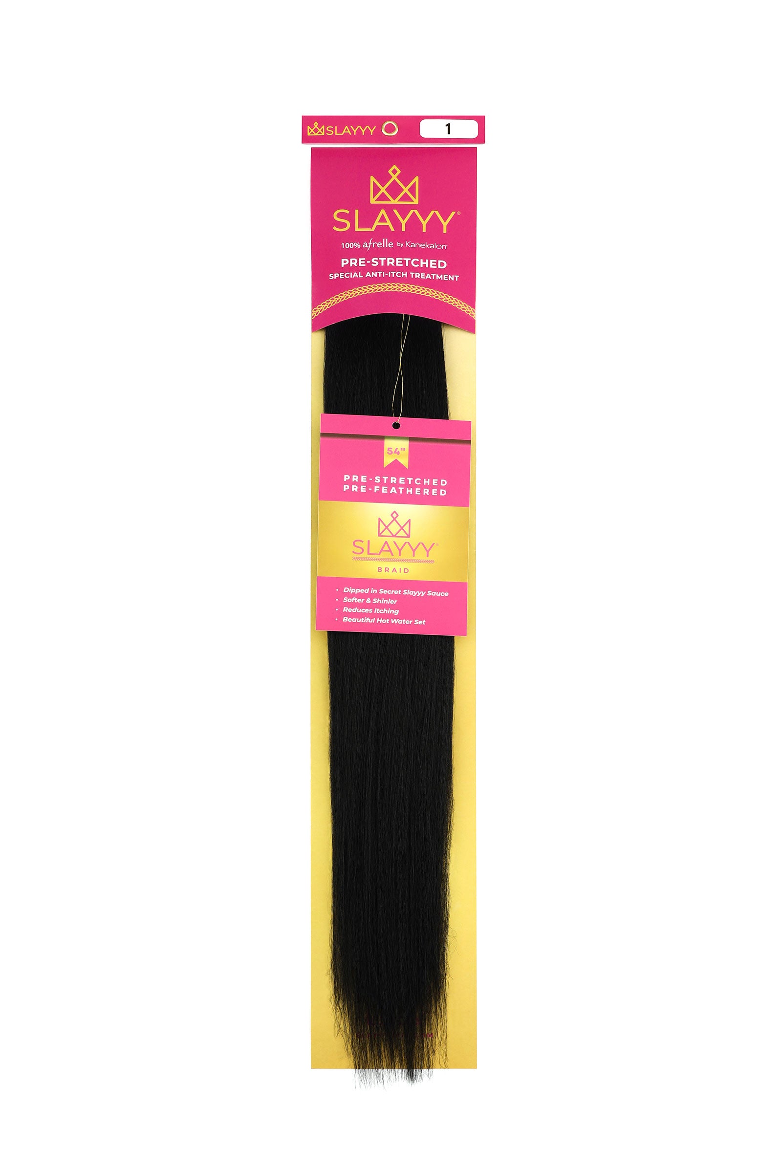 #1 Black Stallion - Jet Black | Non-Toxic Synthetic Braiding Hair