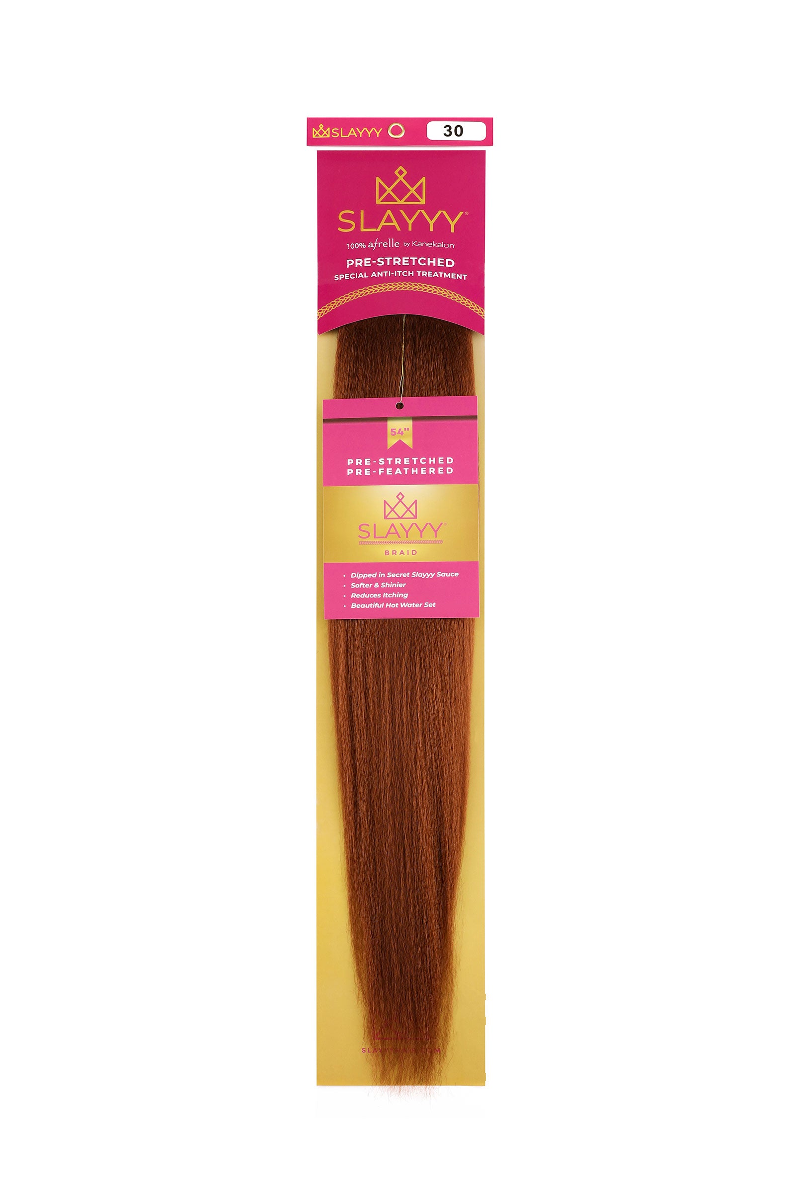 #30 Spice (Reddish Brown) | Non-Toxic Synthetic Braiding Hair
